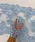 Baby Blue Embroidered Lace Table Runner by the Yard, 20" Wide Sequin Mesh Lace Trim with Scalloped Edges